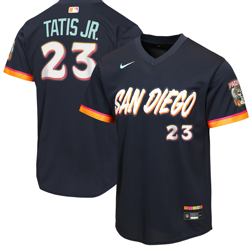 Youth San Diego Padres #23 Fernando Tatis Jr. Nike Obsidian 2026 City Connect Stadium Jersey